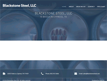 Tablet Screenshot of blackstonesteel.com